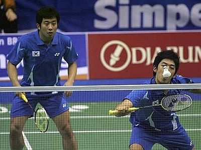 Solid combination: South Korea&rsquo;s Lee Yong-dae (right) and Jung Jae-sung are teaming up again to beef up their country&rsquo;s cast at the Sudirman Cup.